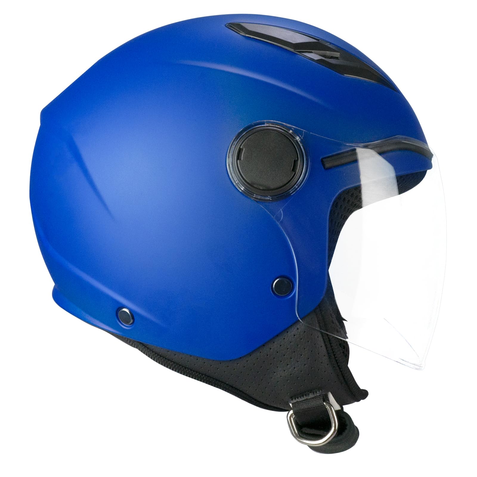 SKA-P Helm Open Face Young, 2MHA POD Mono, Blau matt, YB (47-48 cm) von SKA-P