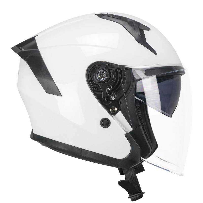 SKA-P Helm mit offenem Gesicht, 1MHA Jedi Mono Weiß, M (57-58 cm) von SKA-P