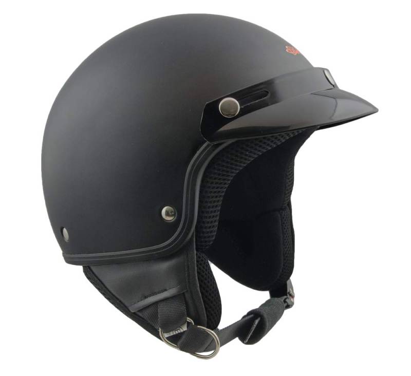 SKA-P Unisex Smarty Motorrad Helm, schwarz matt, S von SKA-P