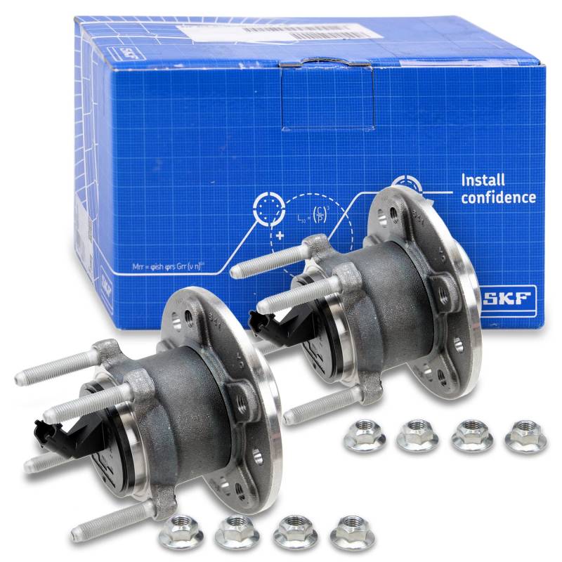 2x original SKF Radlager Satz Radlagersatz mit Radnabe inkl. ABS-Sensor Hinten von SKF