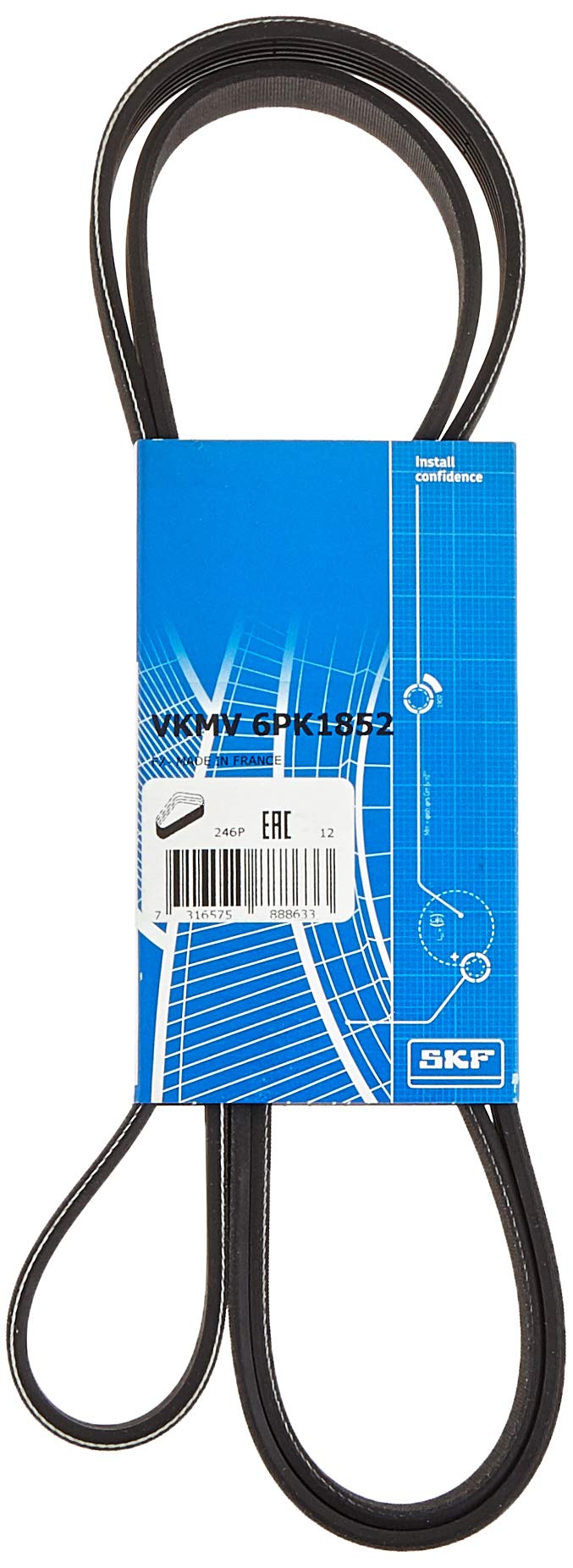 SKF VKMV 6PK1852 Multi-V-Riemen von SKF