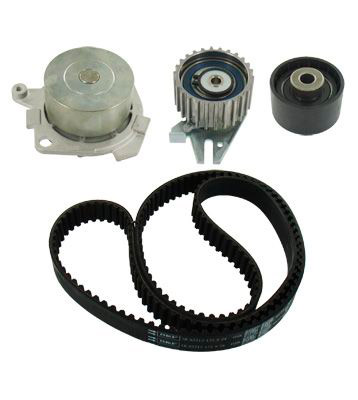 SKF Wasserpumpe + Zahnriemensatz ALFA ROMEO,LANCIA VKMC 02212 55259615,60586222,VKPC82645 Wasserpumpe + Zahnriemenkit 5636743,71771498,55263484 von SKF