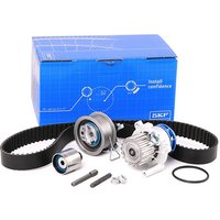 SKF Wasserpumpe + Zahnriemensatz Zähnez.: 120 VKMC 01250-2 Wasserpumpe + Zahnriemenkit VW,AUDI,FORD,Golf V Schrägheck (1K1),POLO (9N_) von SKF