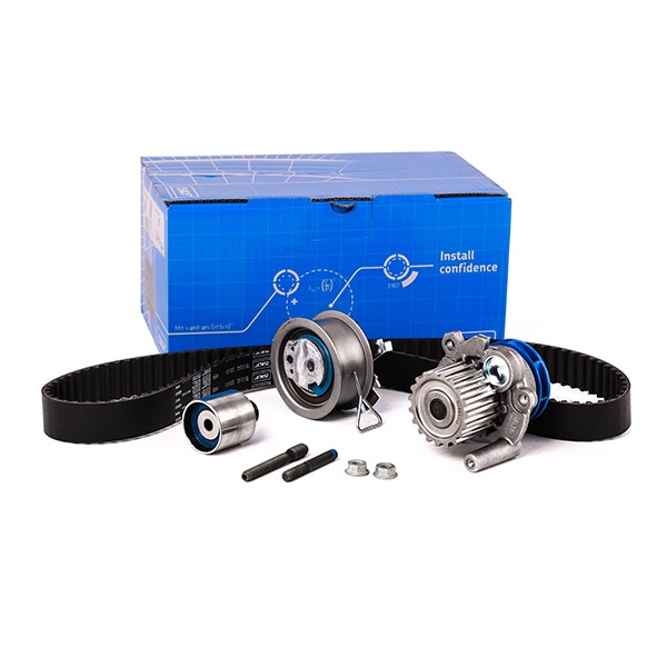 SKF Wasserpumpe + Zahnriemensatz VW,AUDI,FORD VKMC 01250-1 1118997,K68000693AC,KRX000693AB Wasserpumpe + Zahnriemenkit MN980447,VKN1000,N0150833 von SKF