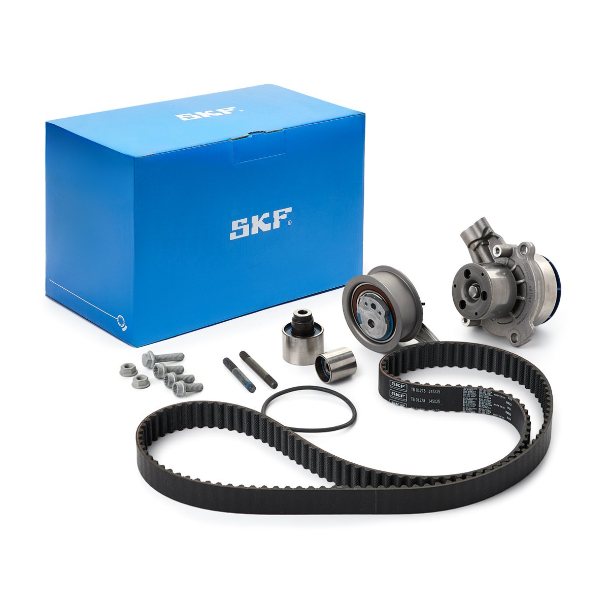 SKF Wasserpumpe + Zahnriemensatz VW,AUDI,SKODA VKMC 01278-2 04L121011P,N10444702,03L109244K Wasserpumpe + Zahnriemenkit 04L109119F,04L109243G von SKF