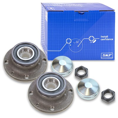 Skf 2x Radlagersatz inkl. Radnabe Hinterachse für Abarth, Alfa Romeo, Citroën, Fiat, Ford, Lancia, Peugeot von SKF