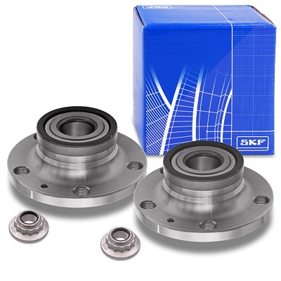 Skf 2x Radlagersatz inkl. Radnabe Hinterachse für Audi, Seat, Skoda, VW von SKF