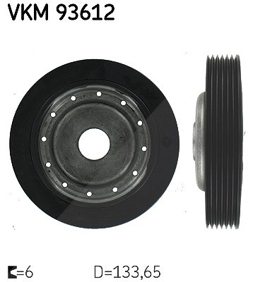 Skf Riemenscheibe, Kurbelwelle [Hersteller-Nr. VKM93612] für Renault von SKF