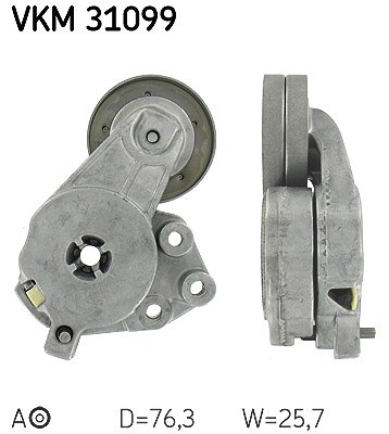 Skf Spannrolle, Keilrippenriemen [Hersteller-Nr. VKM31099] für Audi, Seat, Skoda, VW von SKF