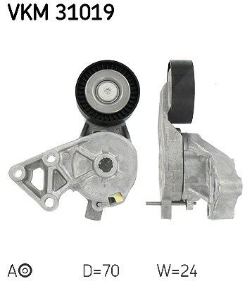 Skf Spannrolle, Keilrippenriemen [Hersteller-Nr. VKM31019] für Audi, Ford, Seat, Skoda, VW von SKF