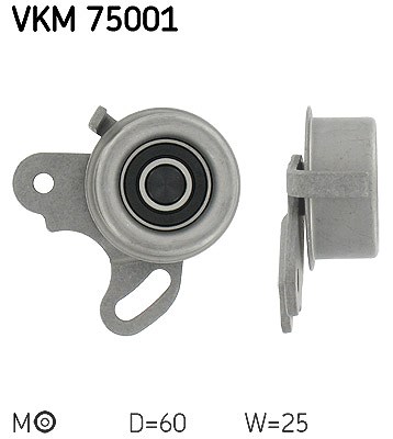 Skf Spannrolle, Zahnriemen [Hersteller-Nr. VKM75001] für Mitsubishi, Proton von SKF