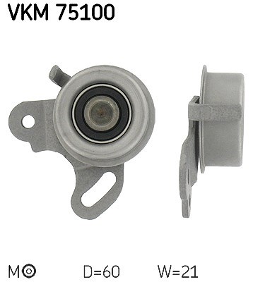 Skf Spannrolle, Zahnriemen [Hersteller-Nr. VKM75100] für Mitsubishi, Hyundai von SKF