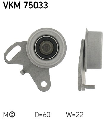 Skf Spannrolle, Zahnriemen [Hersteller-Nr. VKM75033] für Mitsubishi, Hyundai von SKF