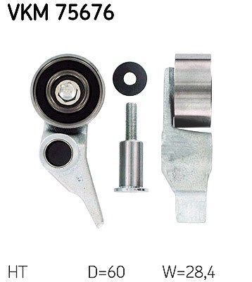 Skf Spannrolle, Zahnriemen [Hersteller-Nr. VKM75676] für Mitsubishi von SKF