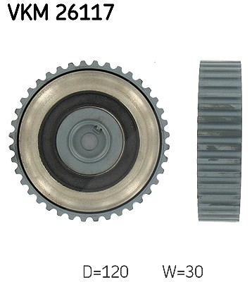 Skf Umlenk-/Führungsrolle, Zahnriemen [Hersteller-Nr. VKM26117] für Opel, Renault von SKF