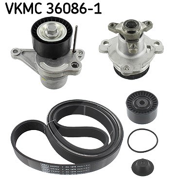 Skf Wasserpumpe + Keilrippenriemensatz [Hersteller-Nr. VKMC36086-1] für Nissan, Opel, Renault von SKF