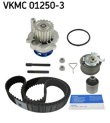 Skf Wasserpumpe + Zahnriemensatz [Hersteller-Nr. VKMC01250-3] für Audi, Seat, VW von SKF