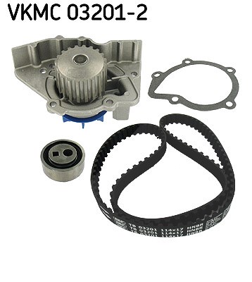 Skf Wasserpumpe + Zahnriemensatz [Hersteller-Nr. VKMC03201-2] für Fiat, Peugeot, Lancia, Citroën von SKF