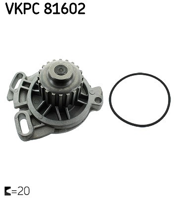 Skf Wasserpumpe [Hersteller-Nr. VKPC81602] für Audi, Volvo, VW von SKF