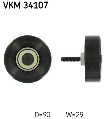 Umlenk-/Führungsrolle, Keilrippenriemen SKF VKM 34107 von SKF