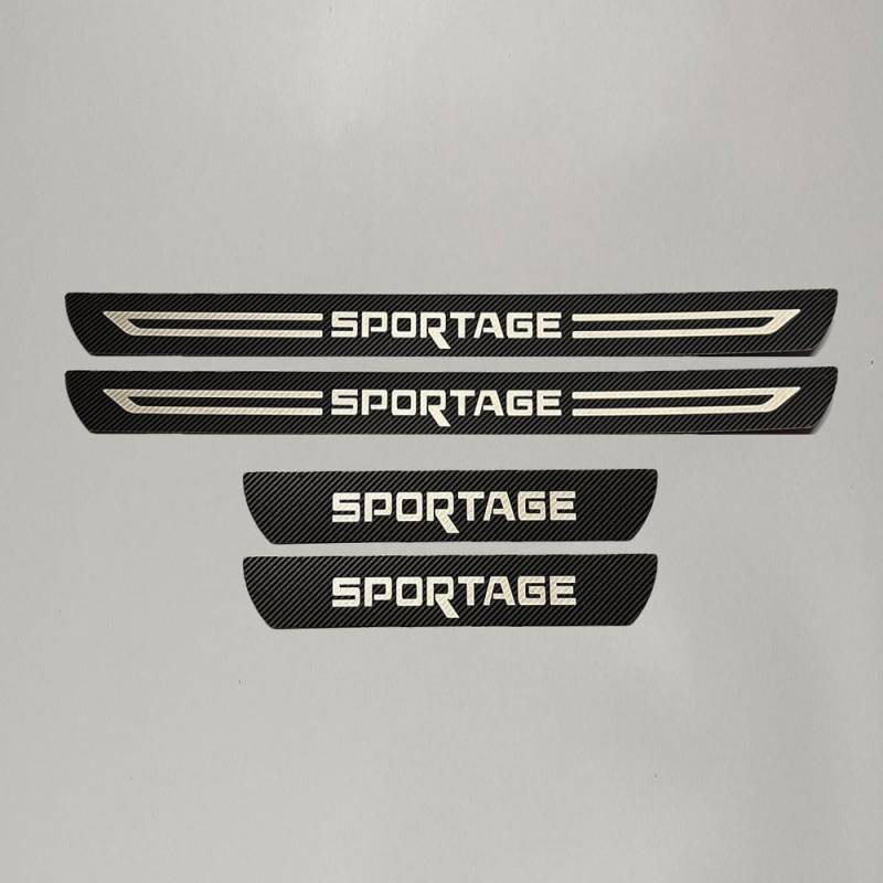 4 Stück Für Kia Sportage 2012-2023 2024 2025 Auto Edelstahl Türschwelle Kick Plates,Außentürschwellerschutz Trittplatten Auto Zubehör Sill Scuff Willkommenspedal Schutzabdeckung,B von SKIHOT