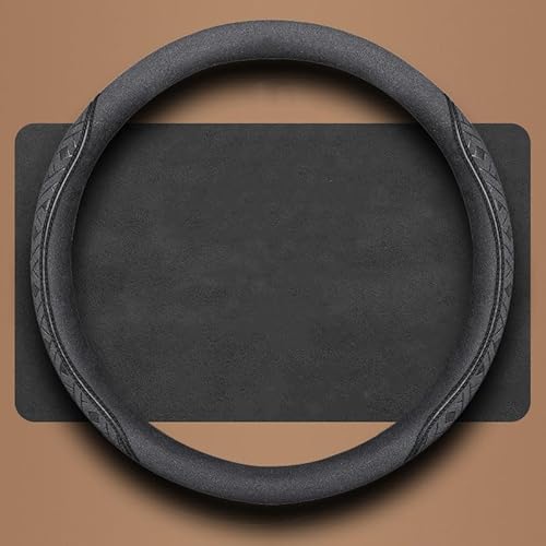 Lenkradbezug FüR Nissan Rogue 2007-2013, Lenkradabdeckung, LenkradhüLle, Anti Rutsch Autolenkradbezug, Auto-Lenkradschutz Breathable Langlebiger AutozubehöR Innenraum,A-Black-O von SKIHOT