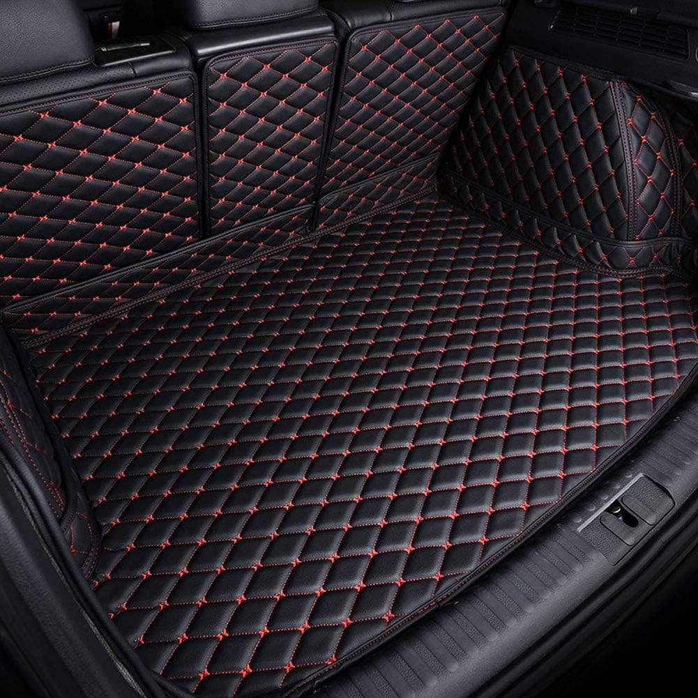 Auto Kofferraummatte Mit Vollständiger Abdeckung Für Infiniti EX (J50) 2008-2013, Antirutschmatte Kofferraum Schutzmatte Kofferraumauskleidung Mit Vollständiger,D/Black-Red von SKINII