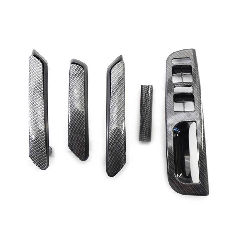 Dertür Griffve Auto Carbon Faser Stil Tür Pull Haltegriff Schalter Lünette & Abdeckung Fit Für VW für Passat B5.5 1998-2005 Innentürgriff von SKINII