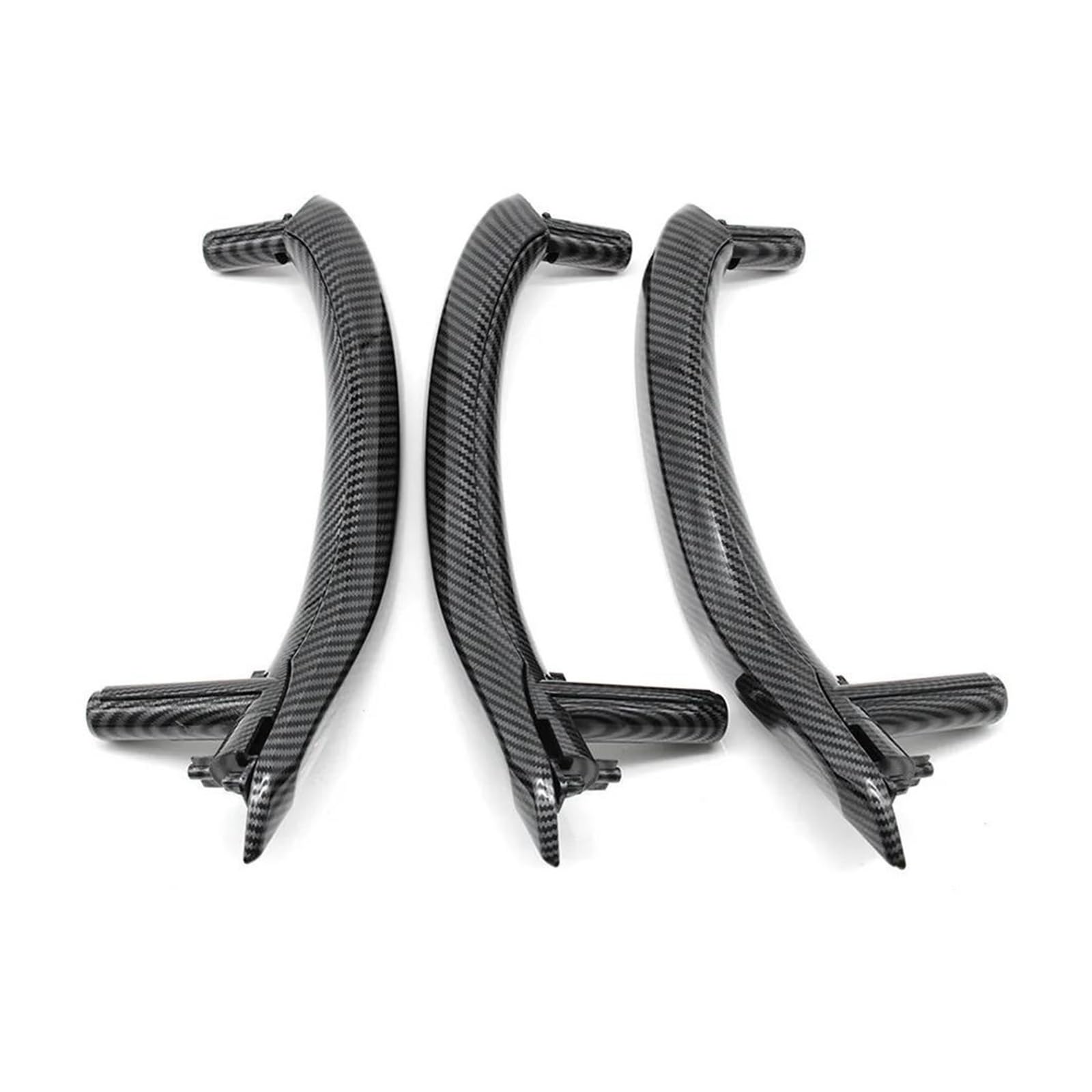 Dertür Griffve Auto-Innentür-Carbonfaser-Griff für X5 X6 F15 F16 2014–2018 Innentürgriff(LHD Handle kit Set) von SKINII