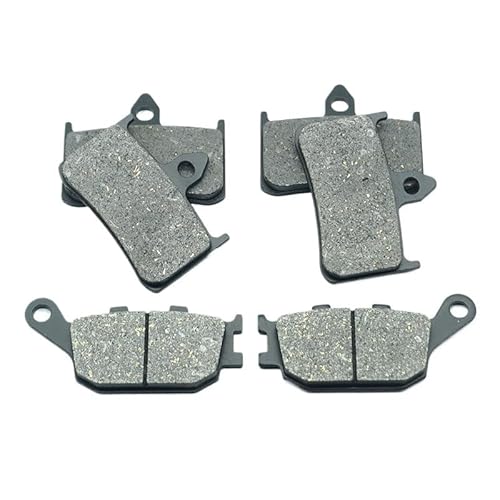 For CB 900 F2/F3/F4/F5/F6/F7 Hornet CB900F 2002-2007 vorne Hinten Bremsbeläge Kit Motorrad Teile(Front Rear Pads) von SKNPGJFR