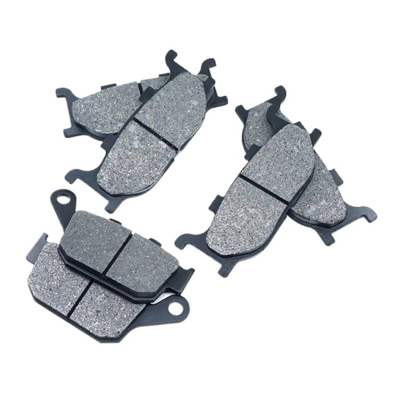 For FZ6R 2009-2017 XJ6 Diversion 600 ABS 2009-2014 XJ6N 2009-2016 XJ6S 2009-2010 XJ NS Vorne Hinten Bremsbeläge Set Kit(Front Rear Brake Pad) von SKNPGJFR