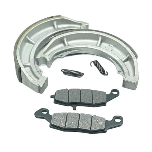 For VL400 Intruder Classic 2010-2016 VL400CZ 2007-2015 Motorrad-Bremsbeläge Heckbremsschuh Kit Set von SKNPGJFR