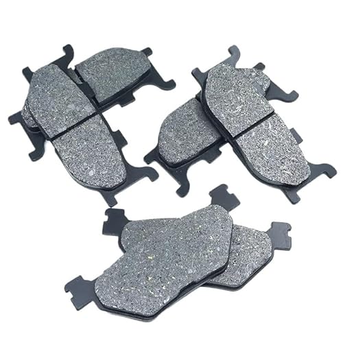 For XVS1300A XVS 1300 Midnight Star V Star 2007-2015 XVS1300BG V STAR 1300 Deluxe 2015-2017 Vordere Heckbremsbeläge Set Kit(Front Rear Brake Pad) von SKNPGJFR