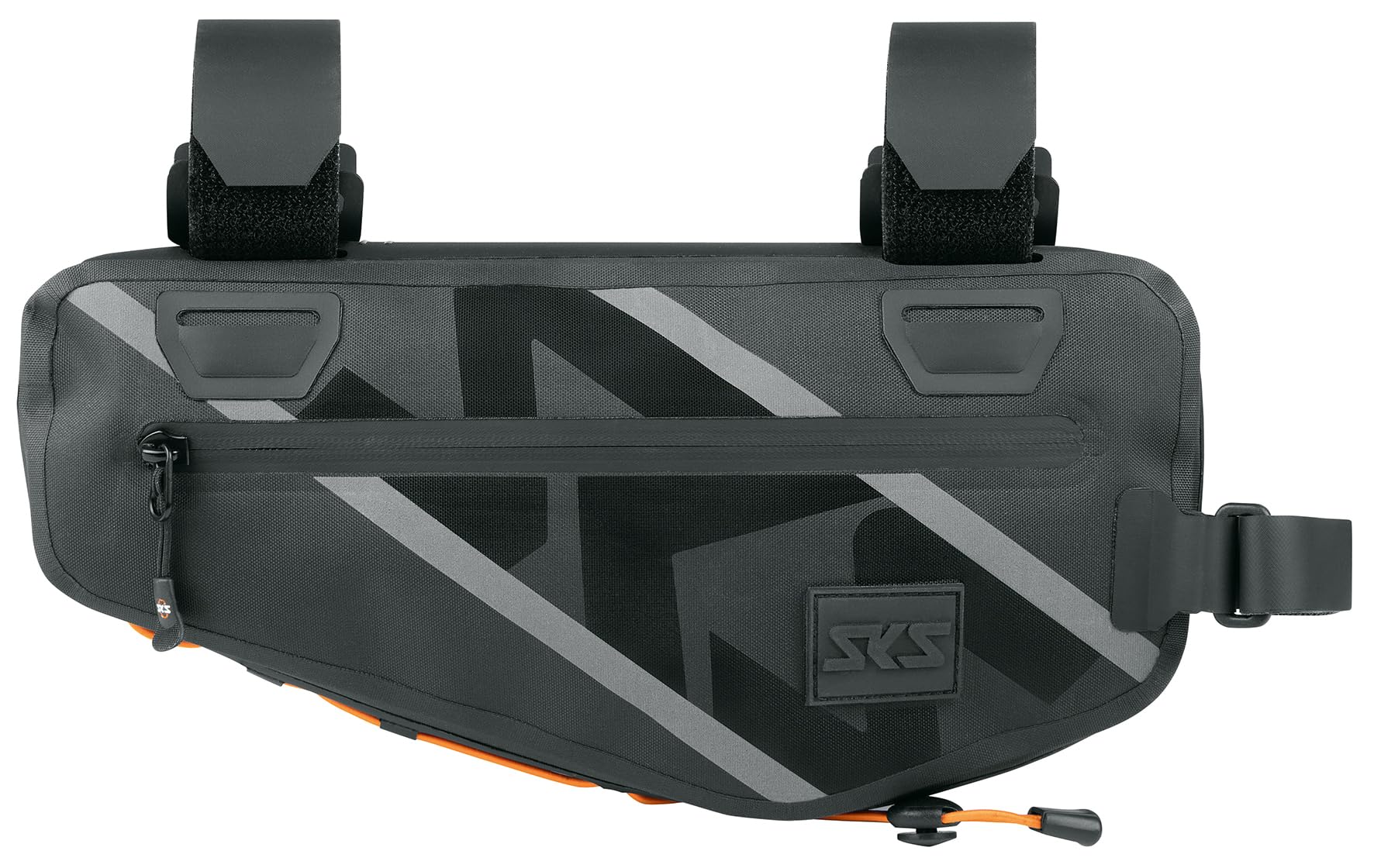 SKS GERMANY Explore Frame Bag Rahmentasche für Fahrräder (Fahrradtasche, Veil Stauraum, Verschweißtes spritzwasserdichtes Obermaterial, Kürzbare Klettstraps), Schwarz von SKS GERMANY