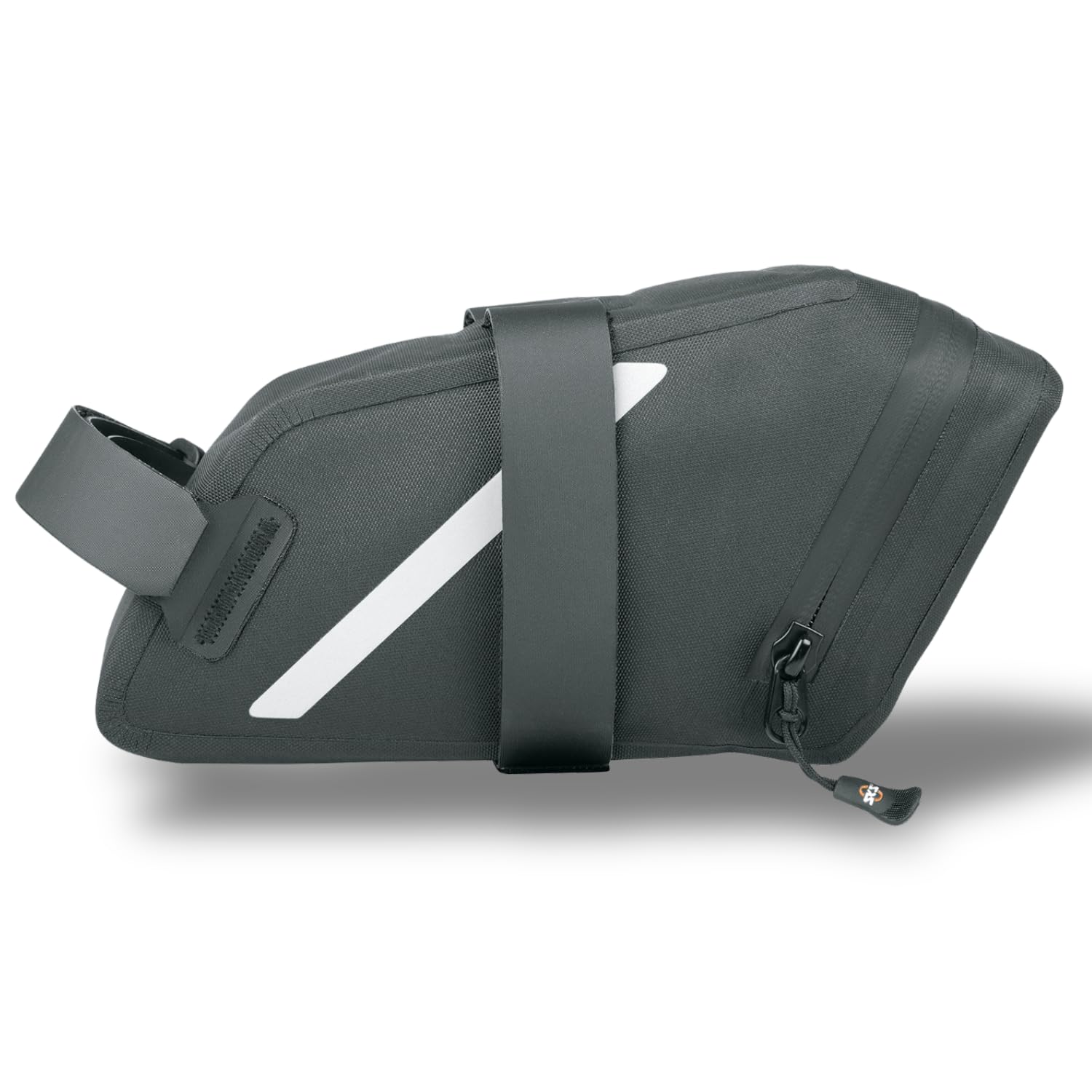 SKS GERMANY Trail Saddle Bag M Satteltasche für Fahrräder (Fahrradtasche, Wasserdicht & Robust, Für Mountain- und Gravelbiker, Reflektierende Elemente), Schwarz von SKS GERMANY