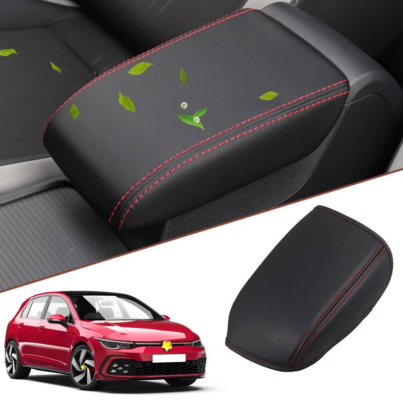 SKTU Armlehnenbezug für Golf 8 MK8 2020-2024 Auto Mittelarmlehne Abdeckung Armlenenabdeckung Armrest Cover von SKTU