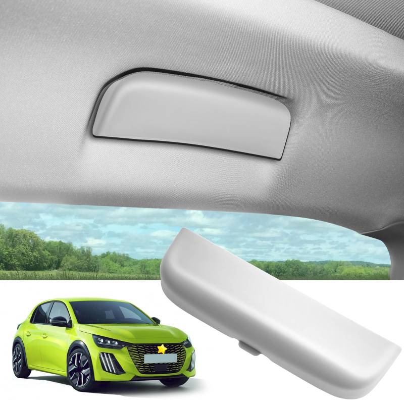 SKTU Auto Brillenetui für Peugeot 208 2008 308 3008 5008 Sonnenbrillenhalter Brillen Aufbewahrungsbox ABS-Material Weiß von SKTU