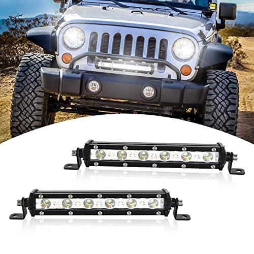 SKYWORLD 30W LED Nebelscheinwerfer 2 Stück,Wasserdicht IP67 Spot LED Arbeit Licht Bar 6000K Weiß draußen Offroad Beleuchtung für Bagger, Schlepper, Gabelstapler, ATV, LKW, Offroad 4x4 von SKYWORLD