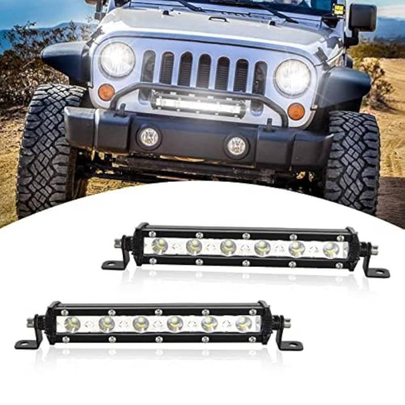 SKYWORLD 30W LED Nebelscheinwerfer 2 Stück,Wasserdicht IP67 Spot LED Arbeit Licht Bar 6000K Weiß draußen Offroad Beleuchtung für Bagger, Schlepper, Gabelstapler, ATV, LKW, Offroad 4x4 von SKYWORLD