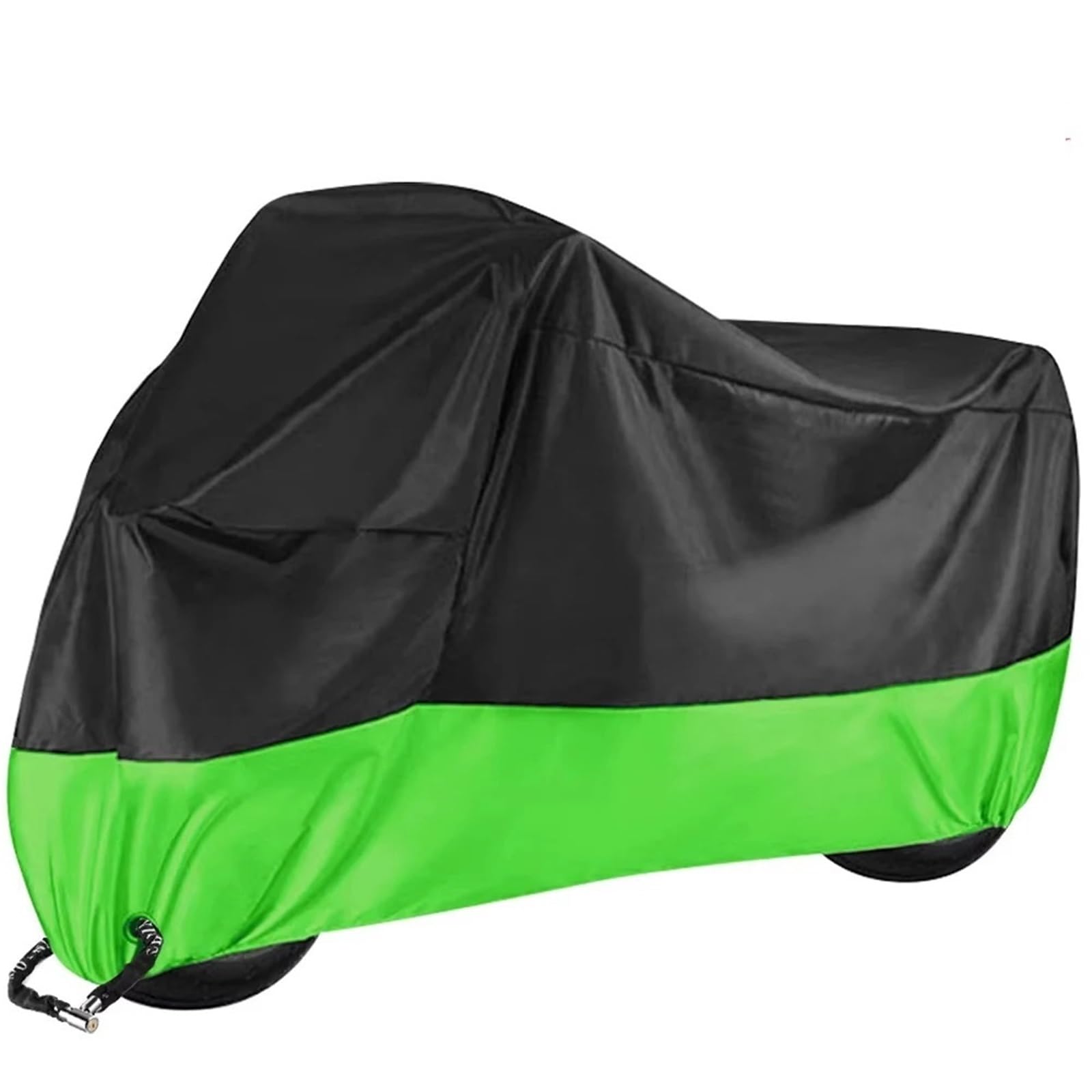 Outdoor Motorradabdeckung wasserdichte Motorradabdeckung Fahrrad für alle Jahreszeiten staubdicht UV-Schutz Outdoor Moto Scooter Neu Fahrradzelt(A6 Dark Green,2XL for 2101-2200mm) von SLAHAJ