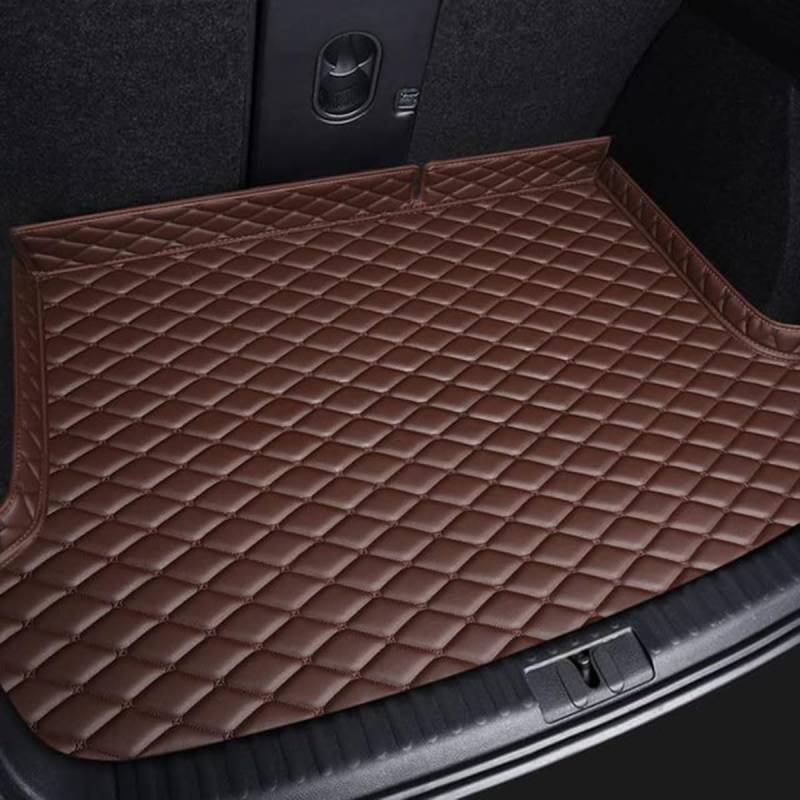 Auto Leder Kofferraummatten Kompatibel mit Renault Fluence 2009-2017,Kofferraummatte Bodenmatte Cargo Liner Trunk ​Mats Pads Styling Zubehör,7-Coffee von SLGYS