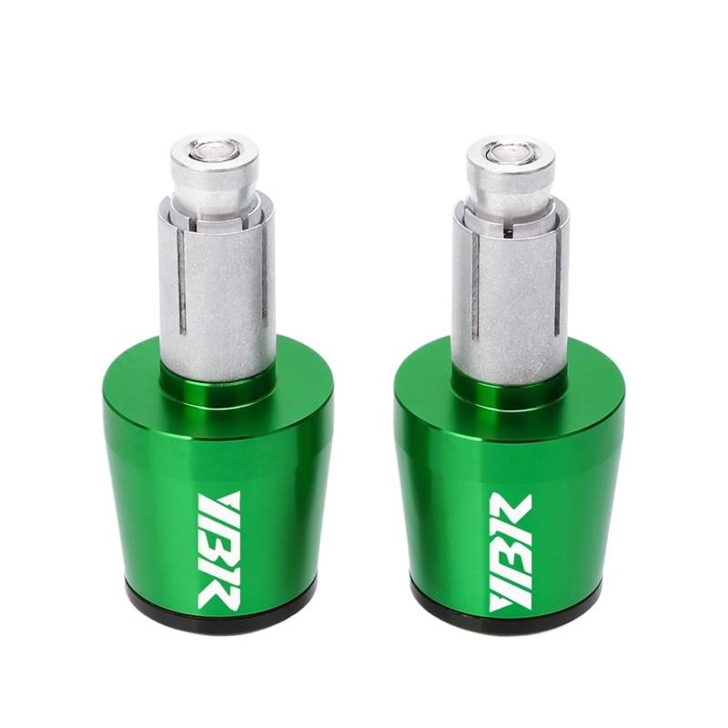 SLMPXSGH 7/8'' 22MM Motorrad Griff Bar Ends Stecker Lenker Grip Kappe Für Yamaha YBR 125 250 YBR125 YBR250 2005-2020(Green and Black) von SLMPXSGH