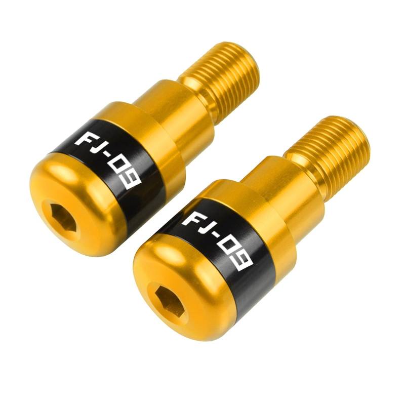 SLMPXSGH Für Yamaha FJ09 MT09 FJ 09 MT-09 MT 09 FZ09 FZ 09 Tracker 2014 2015 2016 2017 2018 2019 2020 2021 Motorräder Lenkergriffe Plug Slider Lenkerenden(Gold) von SLMPXSGH