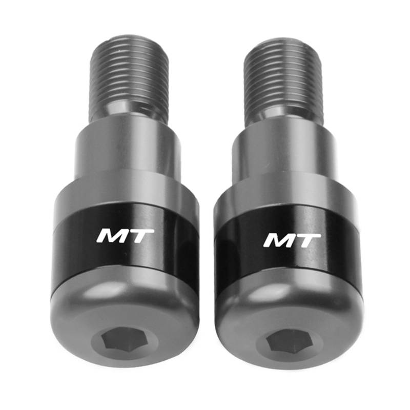 SLMPXSGH Für Yamaha MT03 MT07 MT09 MT10 MT 03 07 09 10 Tracer 900 GT Motorräder Lenkergriffe Plug Slider Lenkerenden(Titanium) von SLMPXSGH