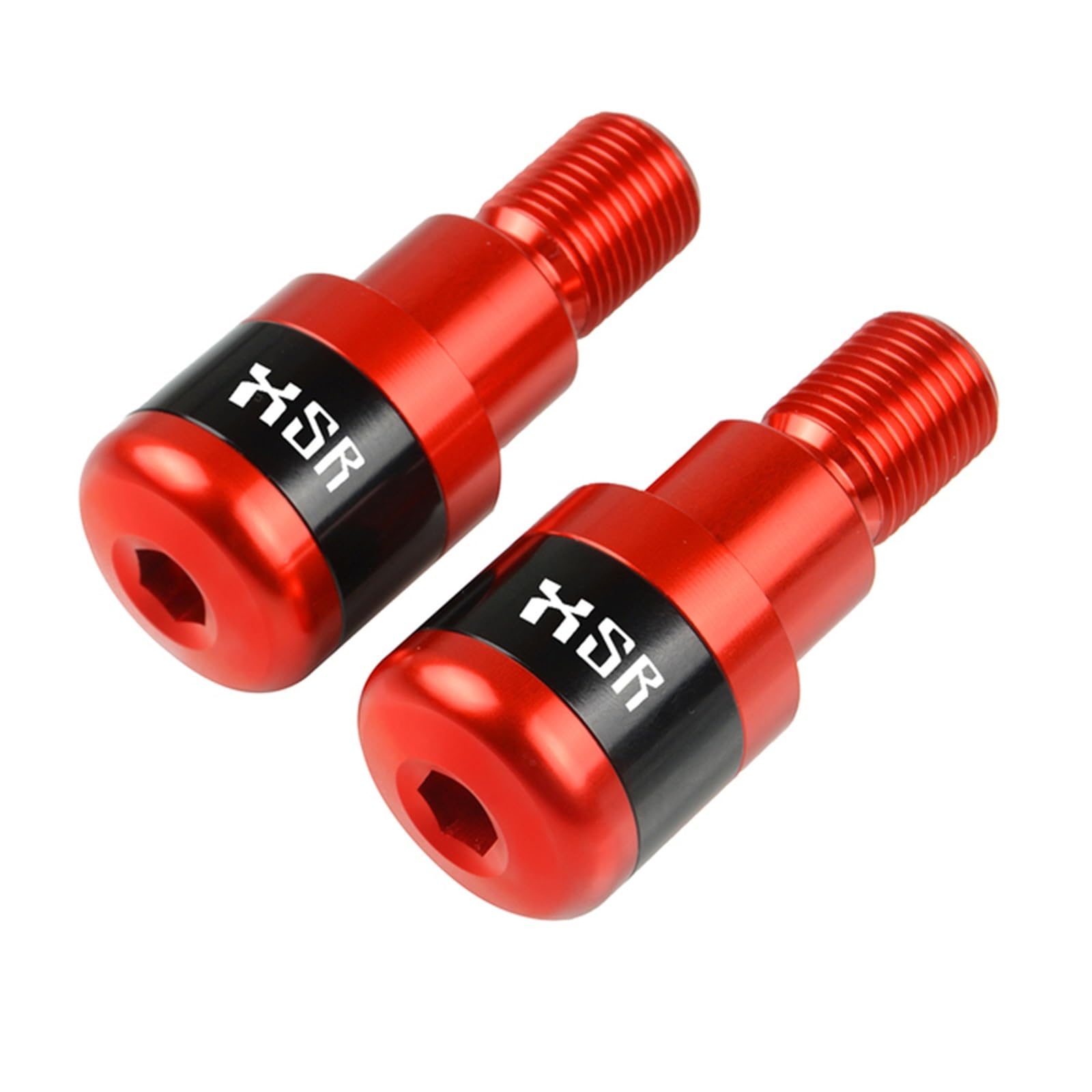 SLMPXSGH Für Yamaha XSR900 XSR700 XSR155 XSR 900 700 155 Motorräder Lenkergriffe Plug Slider Lenkerenden Abdeckung Anti Vibration(Red) von SLMPXSGH