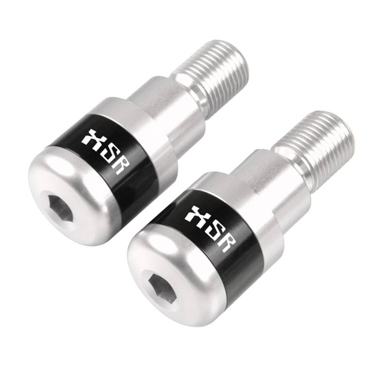 SLMPXSGH Für Yamaha XSR900 XSR700 XSR155 XSR 900 700 155 Motorräder Lenkergriffe Plug Slider Lenkerenden Abdeckung Anti Vibration(Sliver) von SLMPXSGH