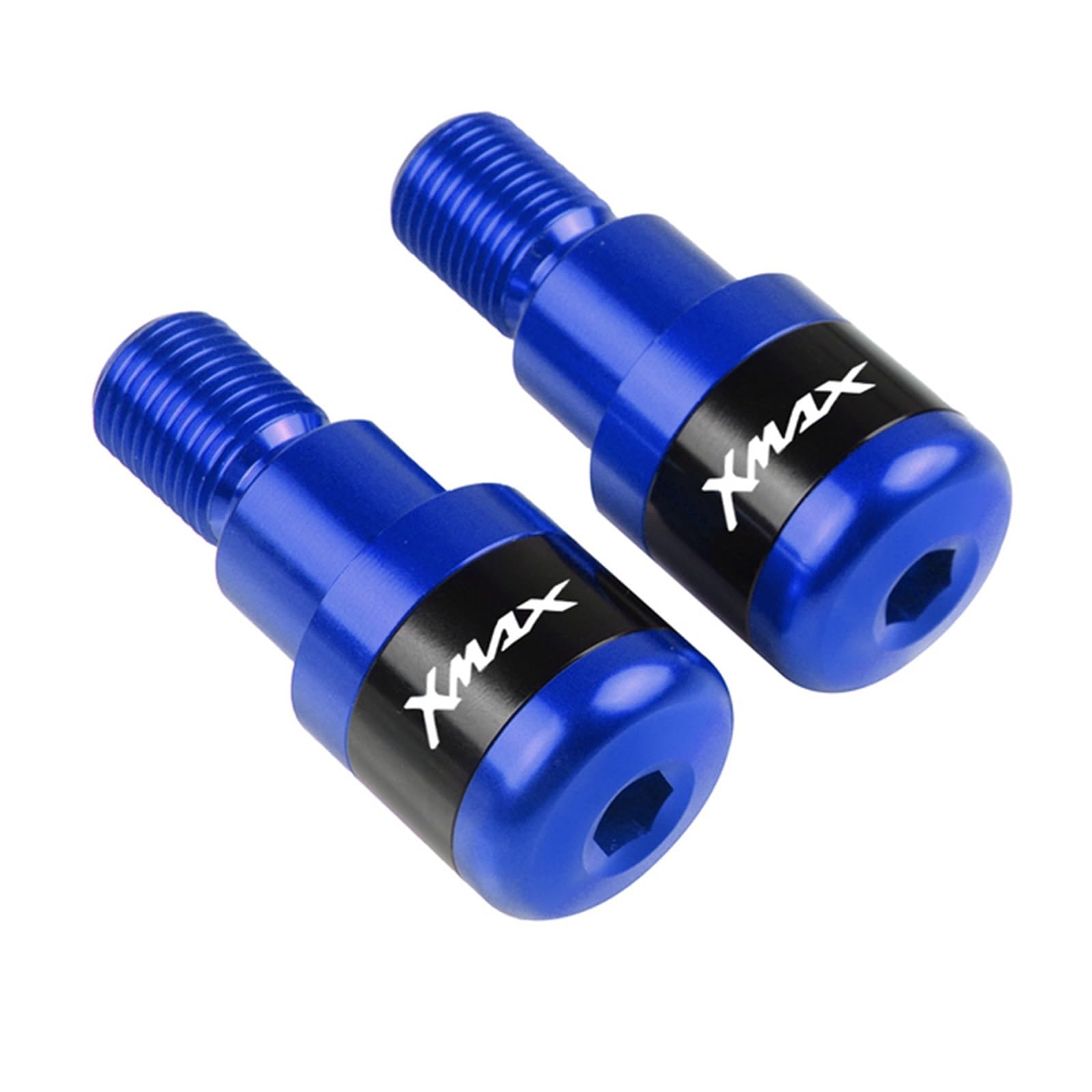 SLMPXSGH Für Yamaha Xmax 125 250 300 400 2013 2014 2015 2016 2017 2018 2019 2020 2021 Motorräder Lenkergriffe Plug Slider Lenkerenden(Blue) von SLMPXSGH