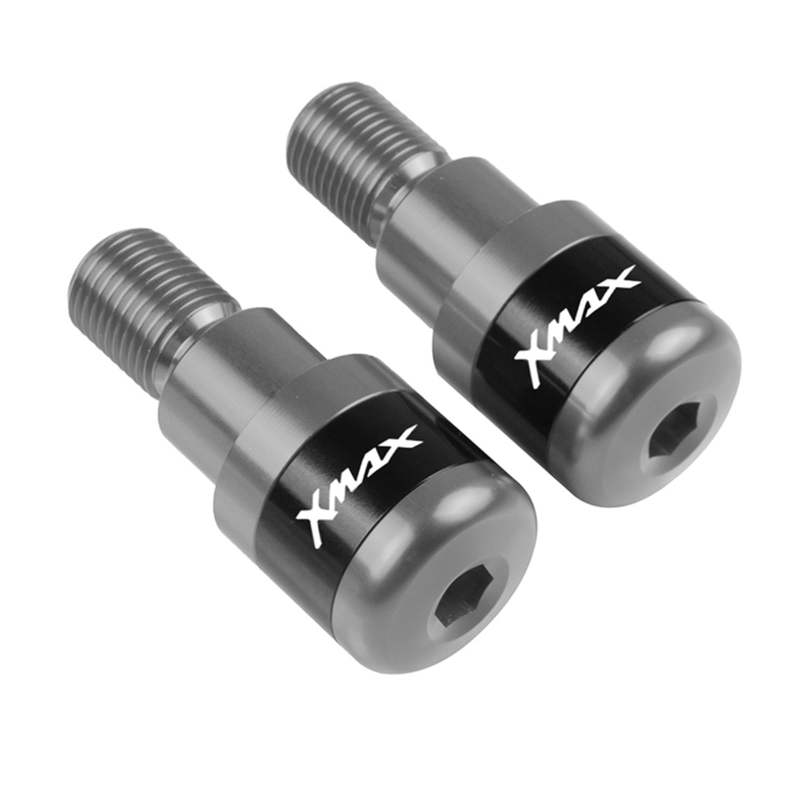 SLMPXSGH Für Yamaha Xmax 125 250 300 400 2013 2014 2015 2016 2017 2018 2019 2020 2021 Motorräder Lenkergriffe Plug Slider Lenkerenden(Titanium) von SLMPXSGH