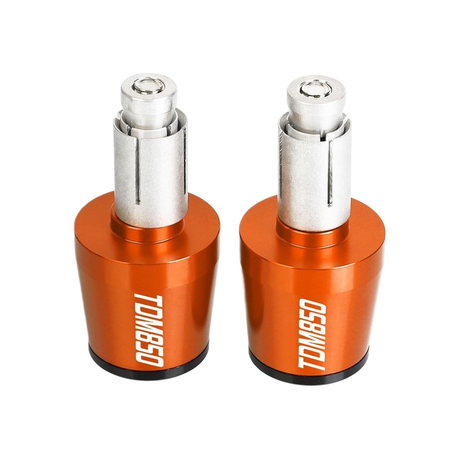 SLMPXSGH Motorrad Lenkerenden Lenkergriffe Kappen Stecker Für Yamaha TDM 850 TDM850 1991-2001 1992 1993(Orange and Black) von SLMPXSGH