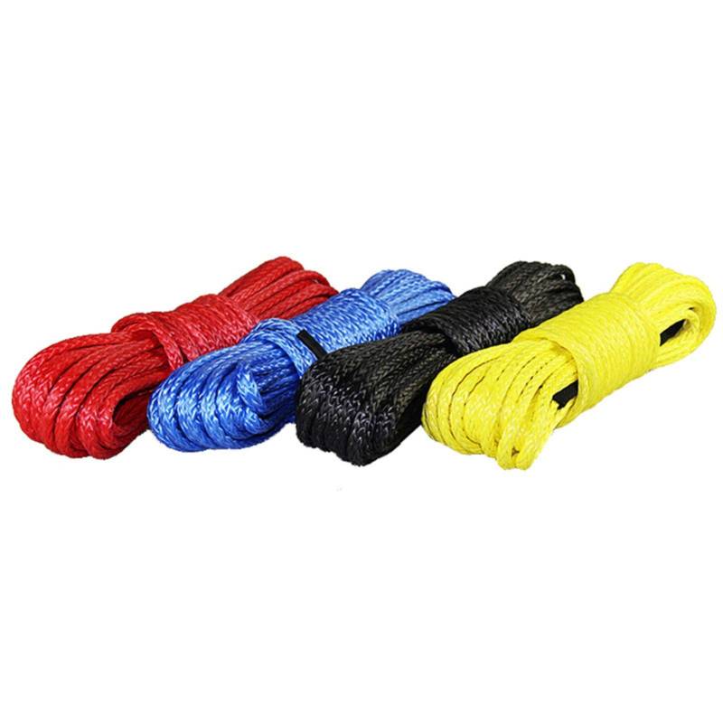 Windenseil, Synthetisches Windenseil-Kabelset 11 mm * 26 m Anhängerseil Geländewagen Big Pull-Stromquelle(Blau)(Giallo) von SLSKO